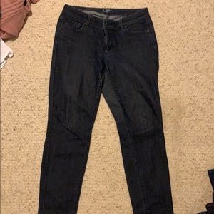 Loft Curvy skinny jeans
